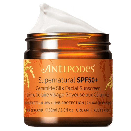 Antipodes Supernatural SPF50+ Ceramide Silk Facial Sunscreen 60ml