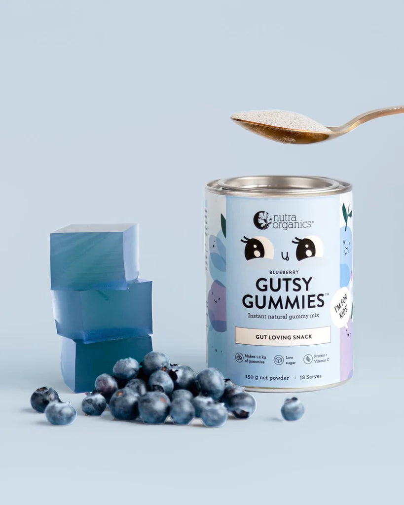 Nutra Organics Gutsy Gummies Blueberry 150g