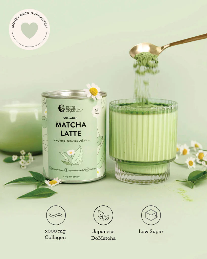 Nutra Organics Matcha Collagen Latte 100g