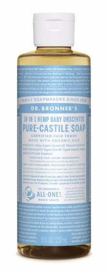 Dr Bronner Liquid Soap Baby Unscented