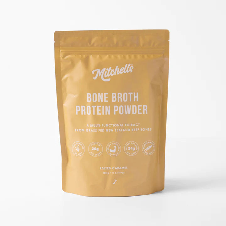 Mitchells Bone Broth Protein Salted Caramel 500g